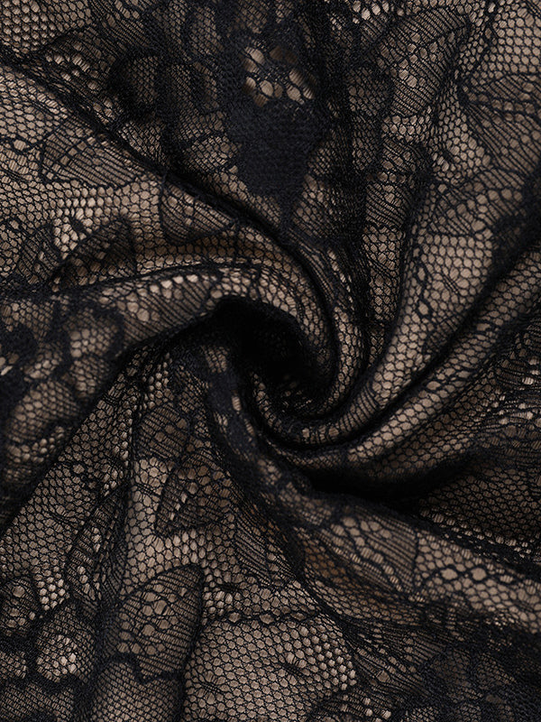 Lace Corset Dress For Women - Black Off Shoulder Long Sleeve Bodycon Mini Dress - Spring Clubwear Evening Party 2026