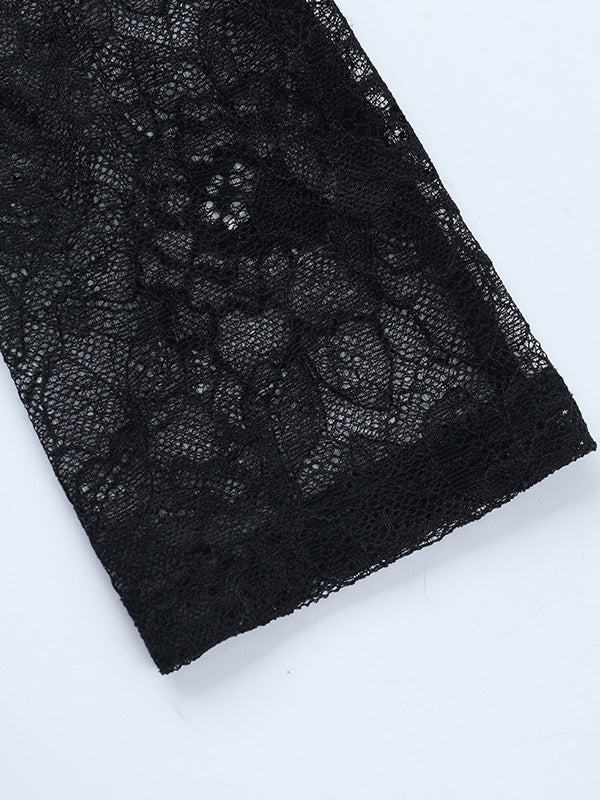Lace Corset Dress For Women - Black Off Shoulder Long Sleeve Bodycon Mini Dress - Spring Clubwear Evening Party 2026