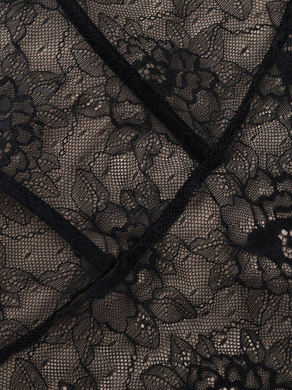 Lace Corset Dress For Women - Black Off Shoulder Long Sleeve Bodycon Mini Dress - Spring Clubwear Evening Party 2026