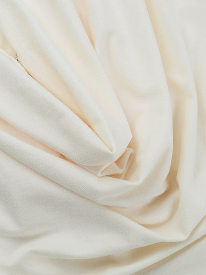 Cowl Neck Ruched Mini Dress For Women- Cream Sexy Long Sleeve Fringe Bodycon - Spring Cocktail Party 2026