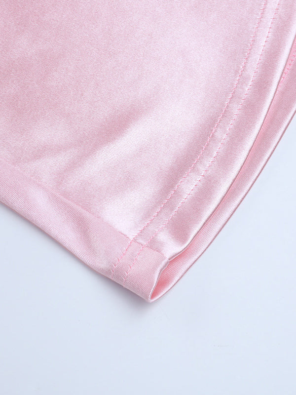 Pastel Pink Coquette Slip Dress For Women - Bow Front Midi Cami Gown - Spring Date Night Outfits 2026