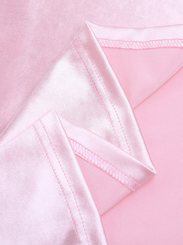 Pastel Pink Coquette Slip Dress For Women - Bow Front Midi Cami Gown - Spring Date Night Outfits 2026
