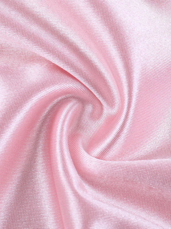 Pastel Pink Coquette Slip Dress For Women - Bow Front Midi Cami Gown - Spring Date Night Outfits 2026