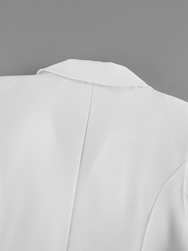 Blazer Dress For Women's Elegant Mini Dress - Wrap Tie Waist Notch Lapel Slim Fit - Spring Office Wear 2026