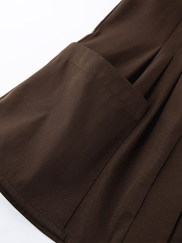 Sheer Chiffon Blouse Women's Flare Sleeve Top - Brown Boho Ruffle Tiered Loose Fit - Spring Party Night 2026