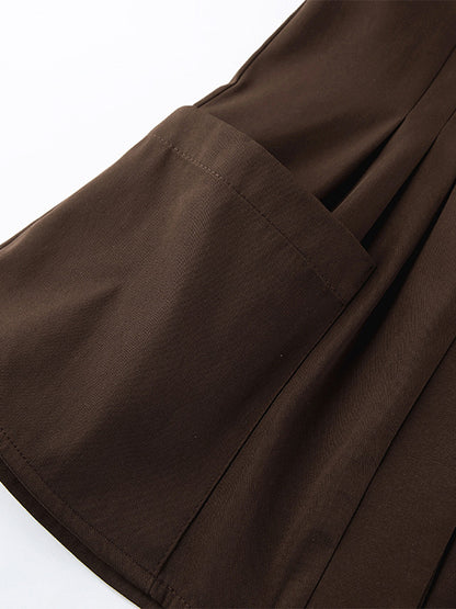 Sheer Chiffon Blouse Women's Flare Sleeve Top - Brown Boho Ruffle Tiered Loose Fit - Spring Party Night 2026