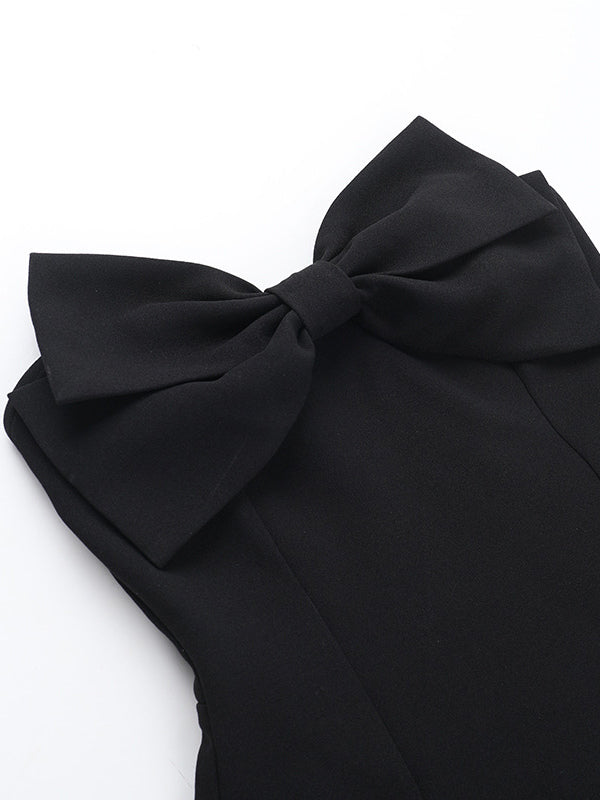 Coquette Bow Dress For Women - Strapless Sweetheart A Line Mini Dress - Summer Birthday Party 2026
