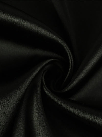 Satin Slip Mini Dress For Women - Sexy Black Sheer Lace Side Bodycon - Summer Night Out Clubwear 2026
