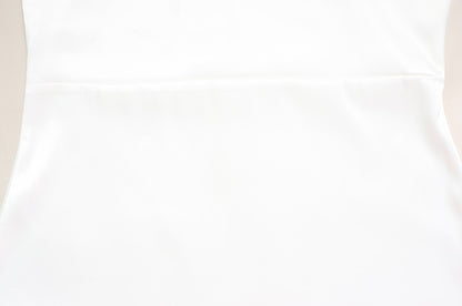 White Satin Women Maxi Dress - Elegant Silk Style Cowl Neck Backless Sleeveless Gown - Summer Evening Party Prom 2026