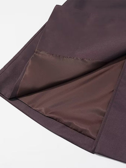 Oversized Trench Coat For Women - Chocolate Brown Chic Double Breasted Maxi Windbreaker - Spring Evening Out 2026