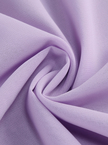 Elegant Ruffle V-Neck Chiffon Maxi Dress For Women - Lavender Boho Backless Flowy A-Line Sun Dress - Summer Beach Wedding Guest 2026