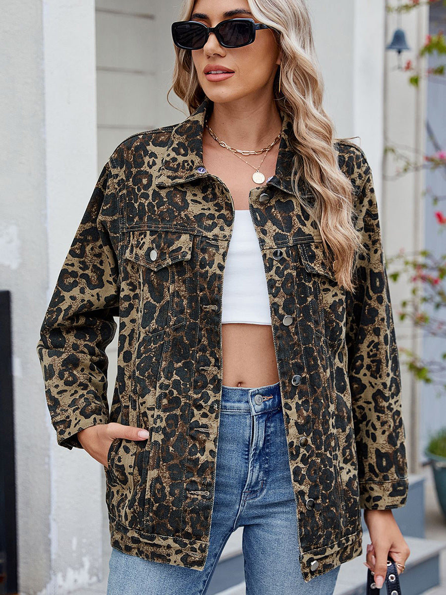Oversized Denim Jacket For Women - Long Boyfriend Fit Distressed Jean Trucker Coat - Spring Chic Streetwear 2026
