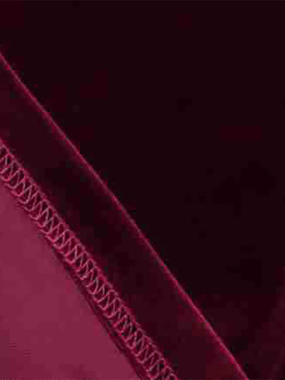 Chic Fitted Burgundy Gown With A Line Skirt Perfect For Evening Events