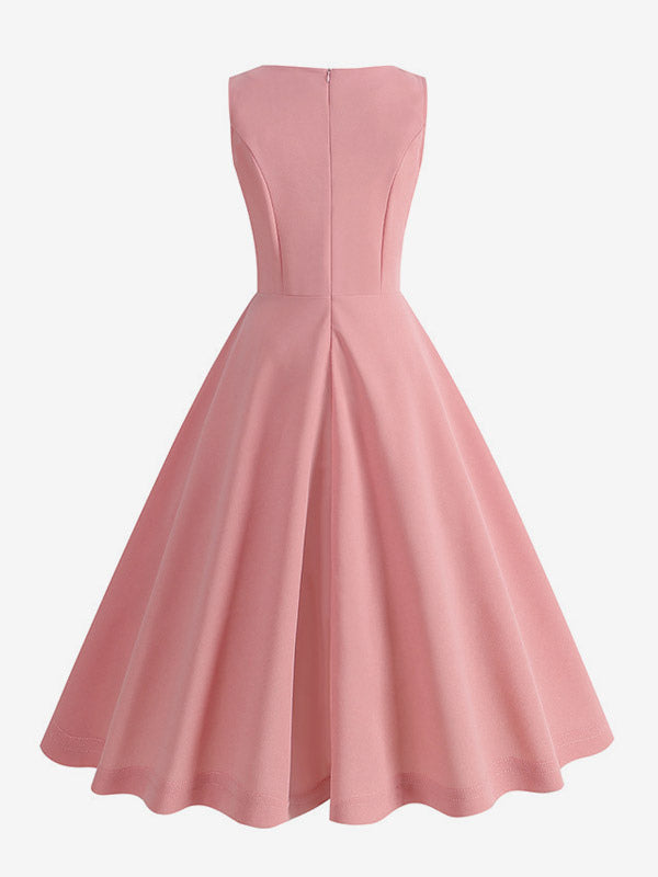Chic Fitted Pink Gown With A Line Skirt Perfect For Summer Events