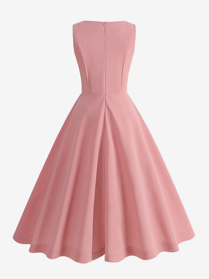 Chic Fitted Pink Gown With A Line Skirt Perfect For Summer Events
