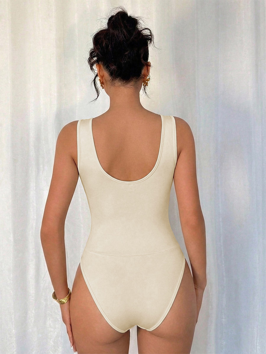 Cami Top Apricot Cowl Neck Backless Casual Women Summer Camis