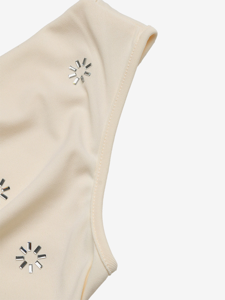 Cami Top Apricot Cowl Neck Backless Casual Women Summer Camis