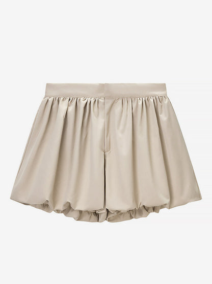 2-Piece Sets Pant Set White Pleated Polyester Turndown Collar Long Sleeves Sets