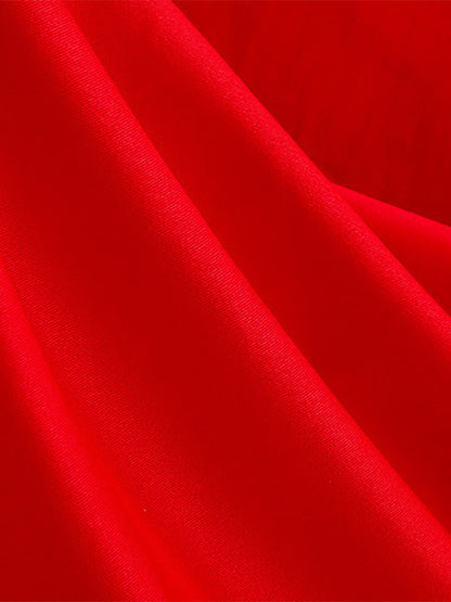 Vintage Chic Red Gingham Halter Maxi Dress