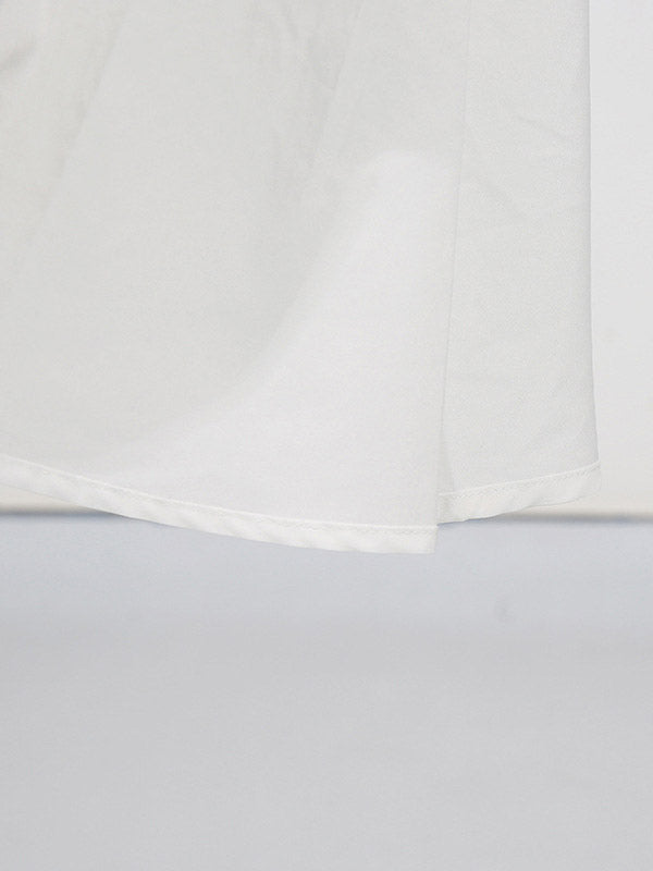 Chic Fitted White Maxi Gown With Lace Detail Perfect For Formal Events