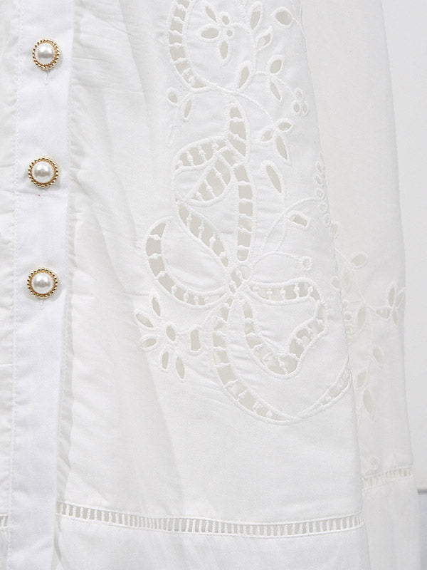 Chic Fitted White Maxi Gown With Lace Detail Perfect For Formal Events