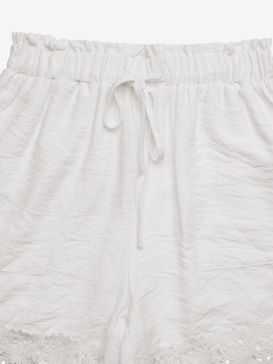 Women's Shorts Cut Out Viscose Casual Beach Summer Shorts