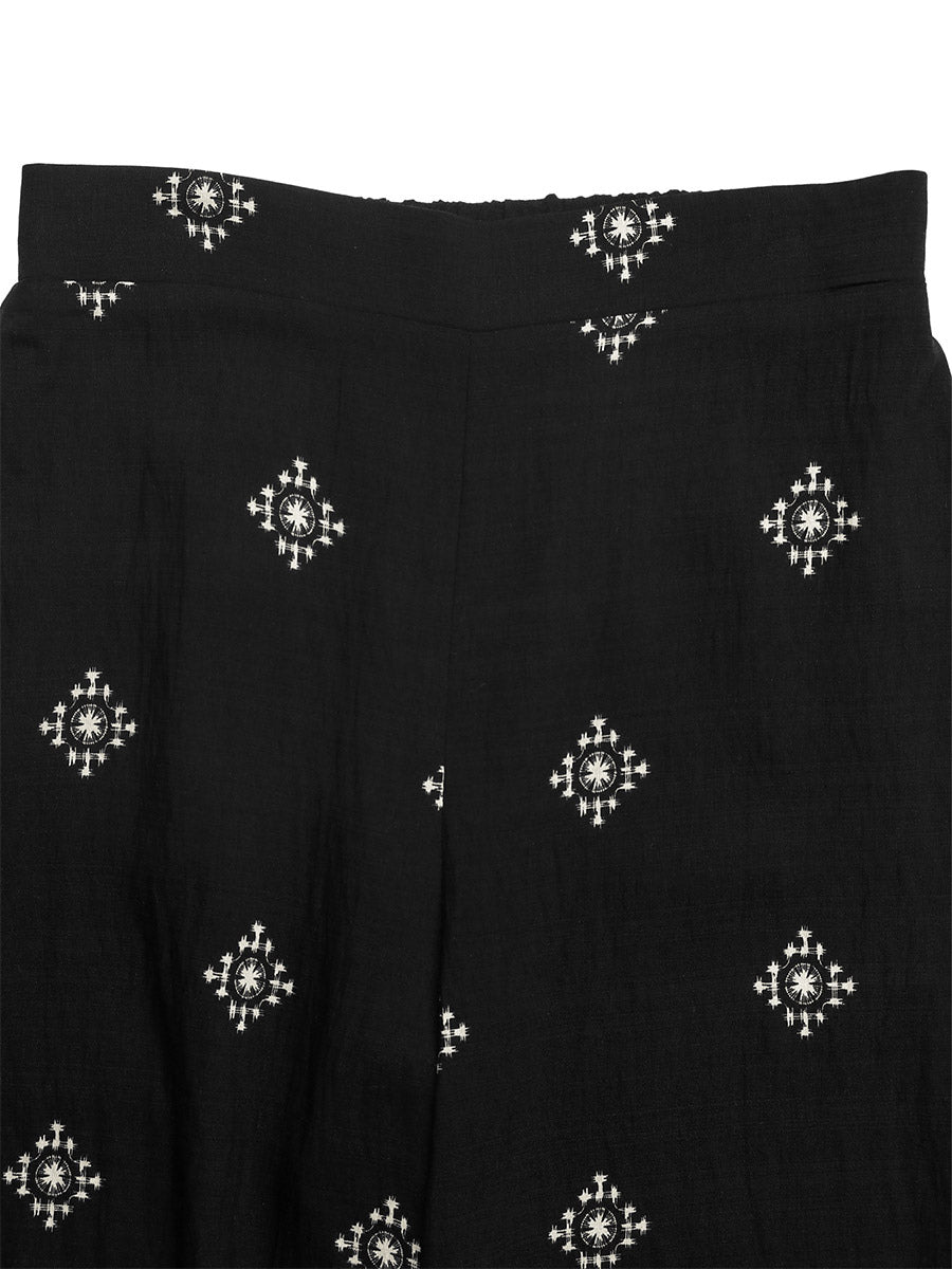 Two Piece Sets Pant Set Black Daily Casual Viscose Jewel Neck Sleeveless Sets