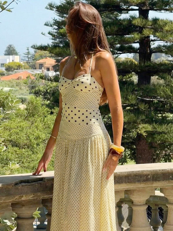 Daily Dresses Maxi Woman's Dress Sleeveless Straps Neck Sexy White Dress