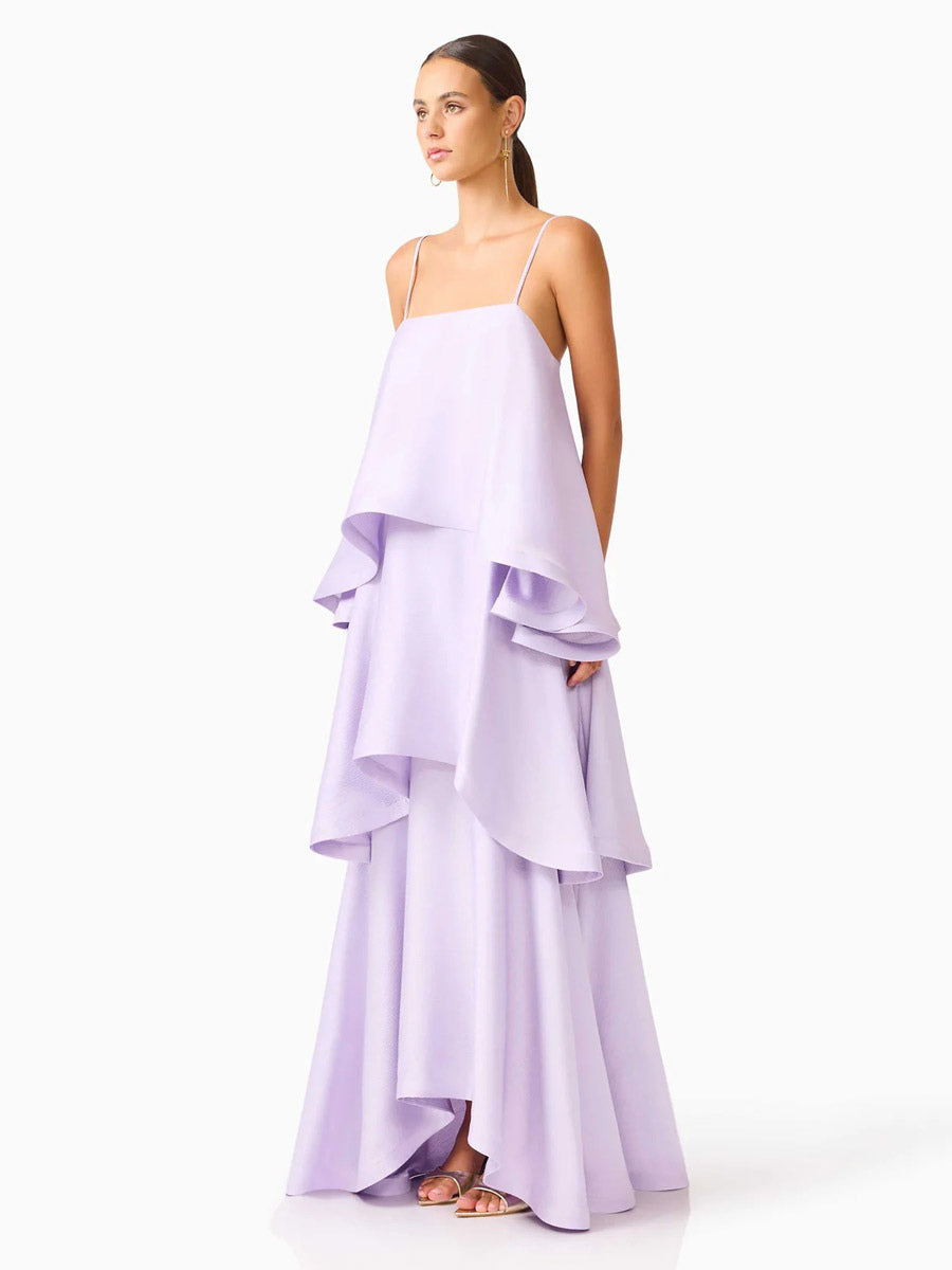 Date Night Dresses Maxi Sleeveless Straps Neck Sexy Yellow Bohemian Dress