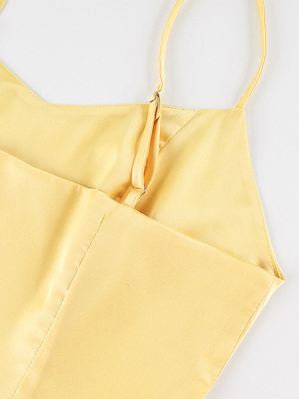 Vest Black Cami Top Straps Neck Chic Camis For Women
