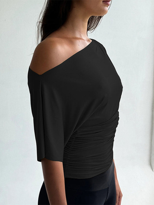 T-Shirt Short Sleeves Tees White For Women