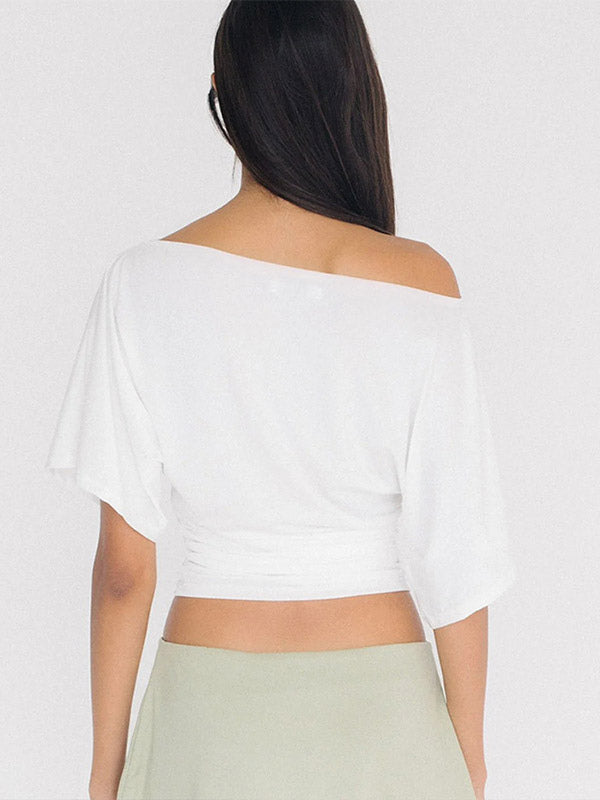 T-Shirt Short Sleeves Tees White For Women