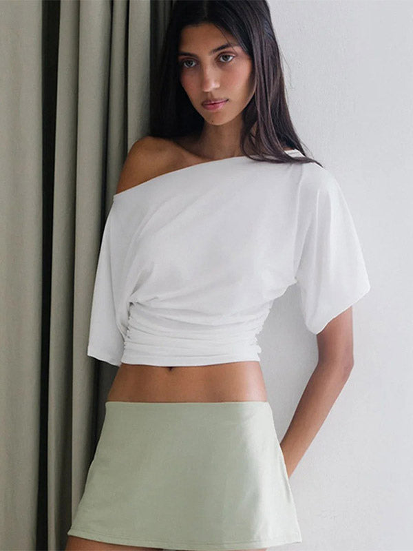 T-Shirt Short Sleeves Tees White For Women