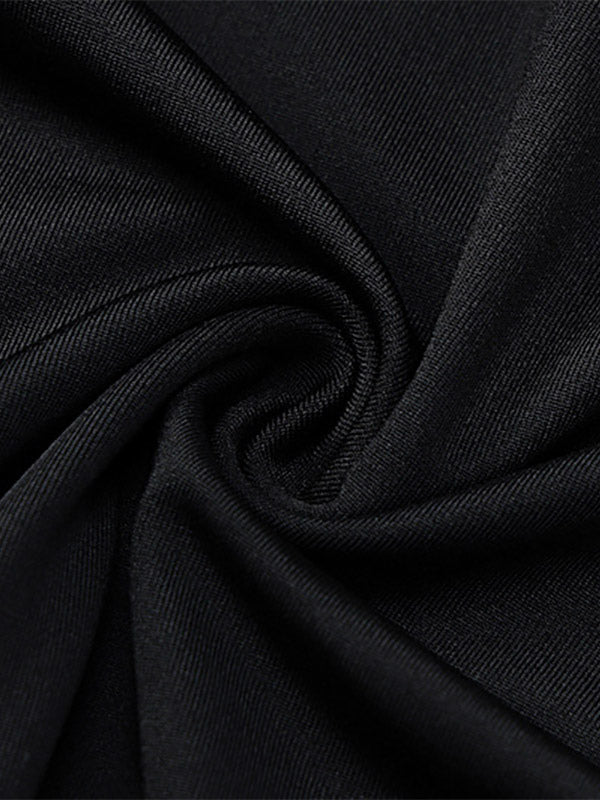 Party Dress Maxi Black Straps Neck Lace Backless Elegant Semi Formal Dress