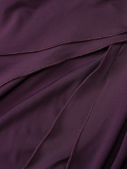 Party Dress Dresses Maxi Purple Strapless Pleated Sexy Semi Formal Summer Dress