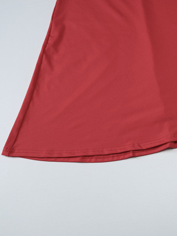 Party Dress Dresses Maxi Red Off-The-Shoulder Ruffles Chic Semi Formal Summer Dress