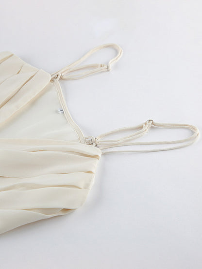 Apricot Cami Top V-Neck Strappy Chic Camis For Women