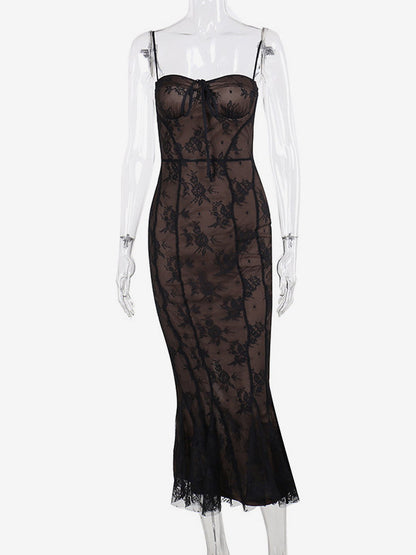 Night Out Dresses Black Printed Sleeveless Straps Neck Summer Dress