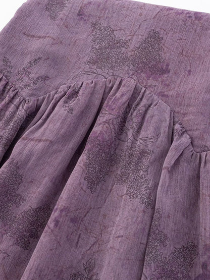 Daily Dresses For Women Deep Purple Polyester Shaping Sleeveless Straps Neck Dress