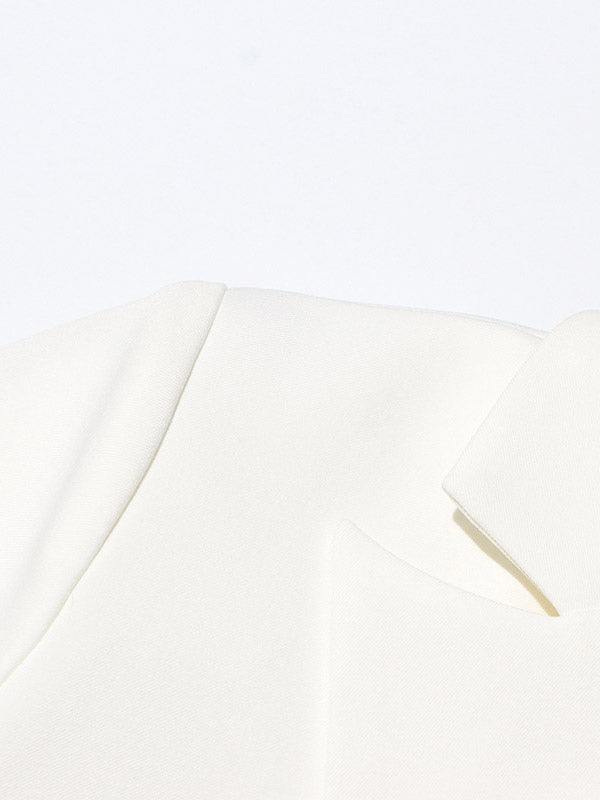 Blazer For Women V-Neck Cut Out Long Sleeves Outerwear
