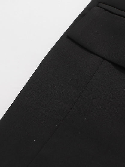 Blazer For Women Chic Turndown Collar Cut Out Long Sleeves Outerwear