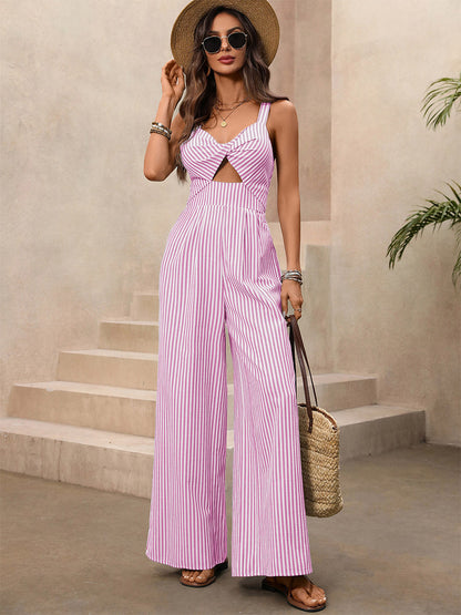Two Piece Sets Pant Set Blue Chic Resort Wear Cut Out Shaping Sleeveless Dress