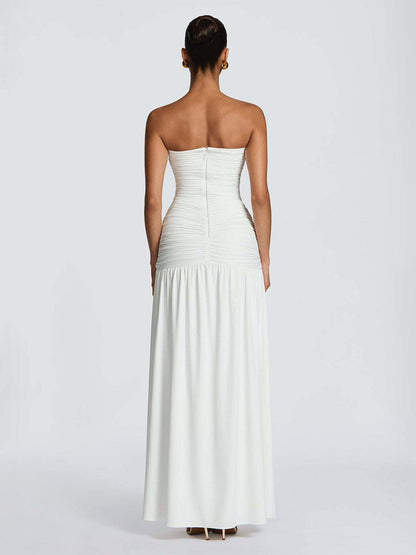 Party Dress Maxi Coffee Brown Halter Zipper Sleeveless Backless Elegant Semi Formal Dress