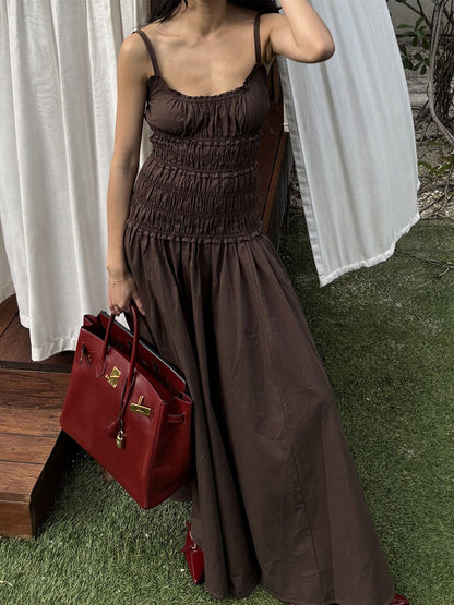 Date Night Dresses Shaping Pleated Sleeveless Straps Neck Casual White Dress