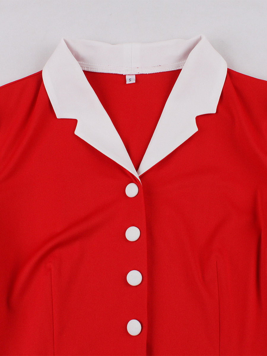 Vintage 1950s Swing Cocktail Dress Women Sleeveless Retro Dress