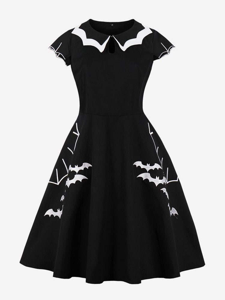 Vintage 1950s Swing Cocktail Sleeveless Retro Dress