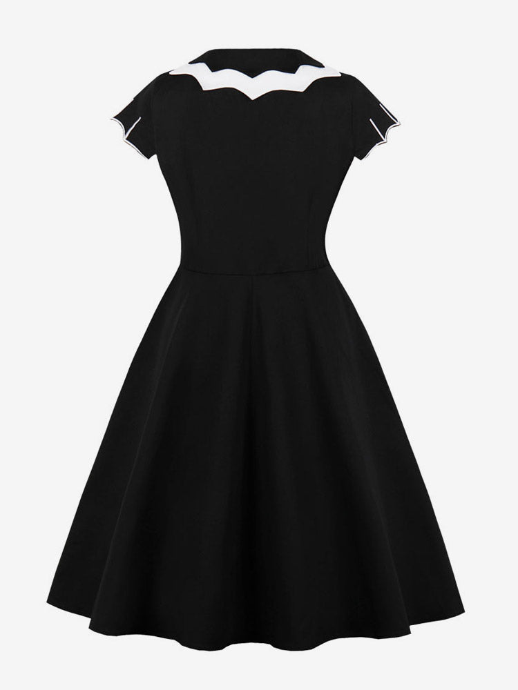 Vintage 1950s Swing Cocktail Sleeveless Retro Dress