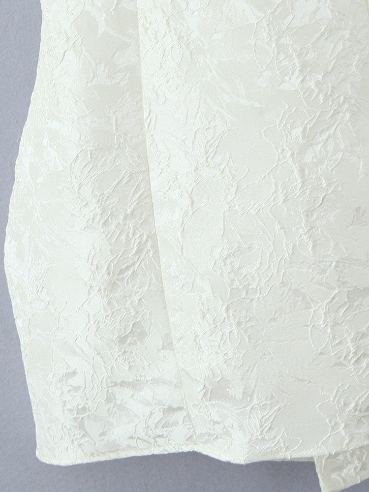 Date Night Dresses Shaping Bows Sleeveless Square Neck Chic White Dress