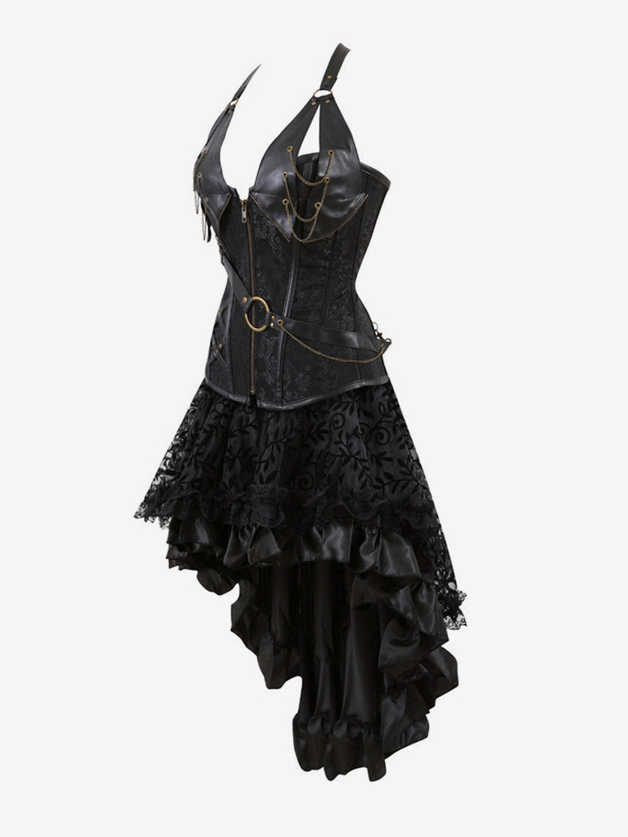 Night Out Dresses Corsets Black Sleeveless V-Neck Backless Summer Dress