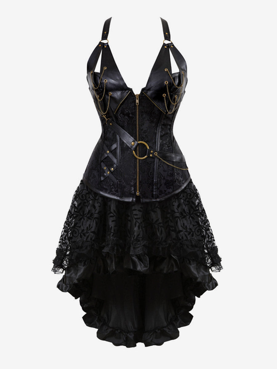 Night Out Dresses Corsets Black Sleeveless V-Neck Backless Summer Dress